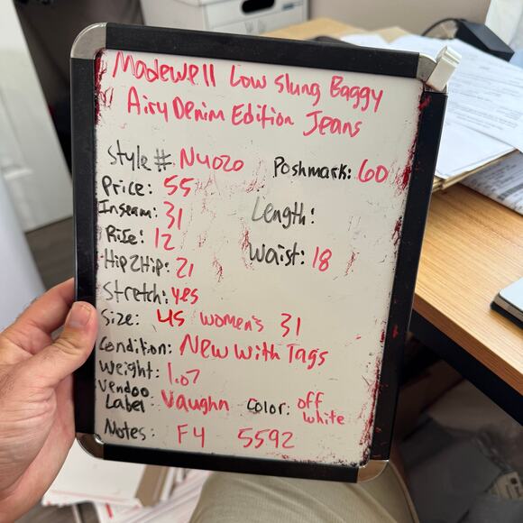 Madewell Low Slung Baggy Airy Denim Edition Jeans US Women's 31 - Picture 7 of 7